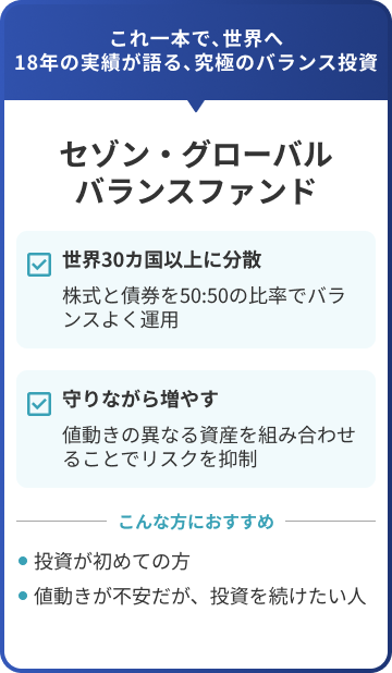 セゾン・グローバルバランスファンドの説明画像